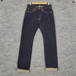 Iron Heart Jeans Mens 30 Slim 555S 142 Straight Dark Selvedge Denim 14 oz Japan